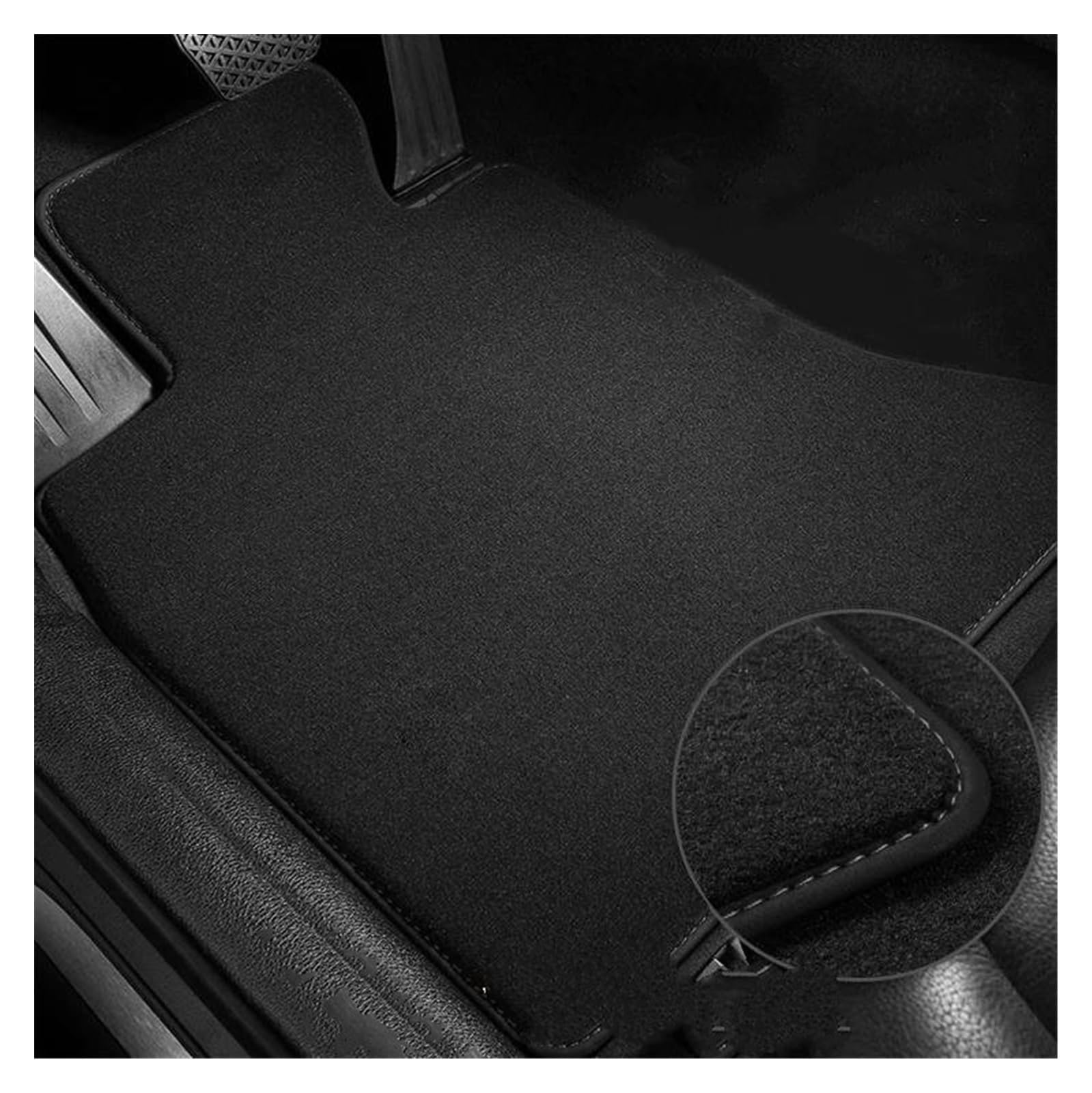 Fahrermatte Auto Fußmatten Für Mazda Für MX-5 MX5 Für Roadster Für Miata NC ND 2006~2022 Auto Fußmatten Fußpolster Teppiche Abdeckung Teppiche Panel Fuß Pads Zubehör(RHD a Flannel) von FIYFIOW