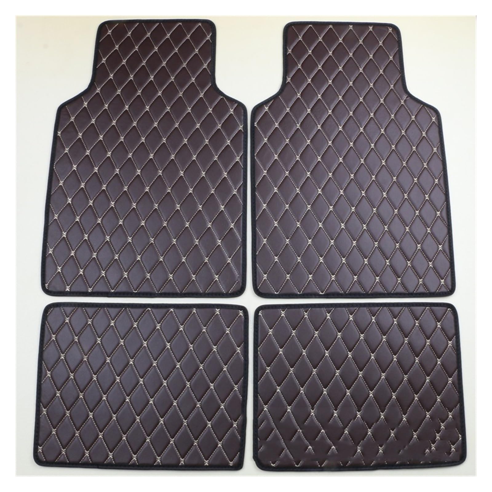 Fahrermatte Auto Fußmatten Für Mini Alle Modelle Für EINEN R52 Für Cooper R56 Für Paceman Für Clubman Für Countryman Auto Fußmatten Leder Innen Teile Teppiche(Coffee) von FIYFIOW