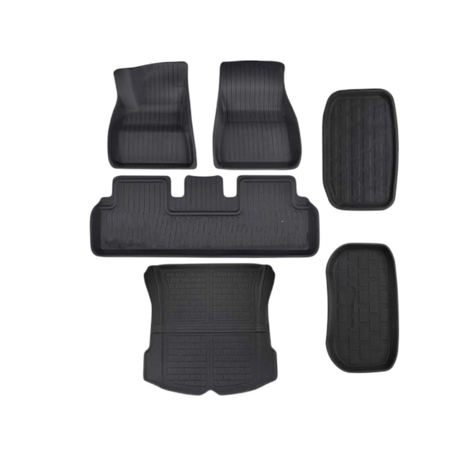 Fahrermatte Auto Fußmatten Für Modell Y 3 Fußmatten 2017 2018 2019 2020 2021 2022 2023 Kofferraummatten Aufbewahrungsmatten 3D XPE Anti-Rutsch-wasserdichte Bodeneinlagen(USA Edition) von FIYFIOW