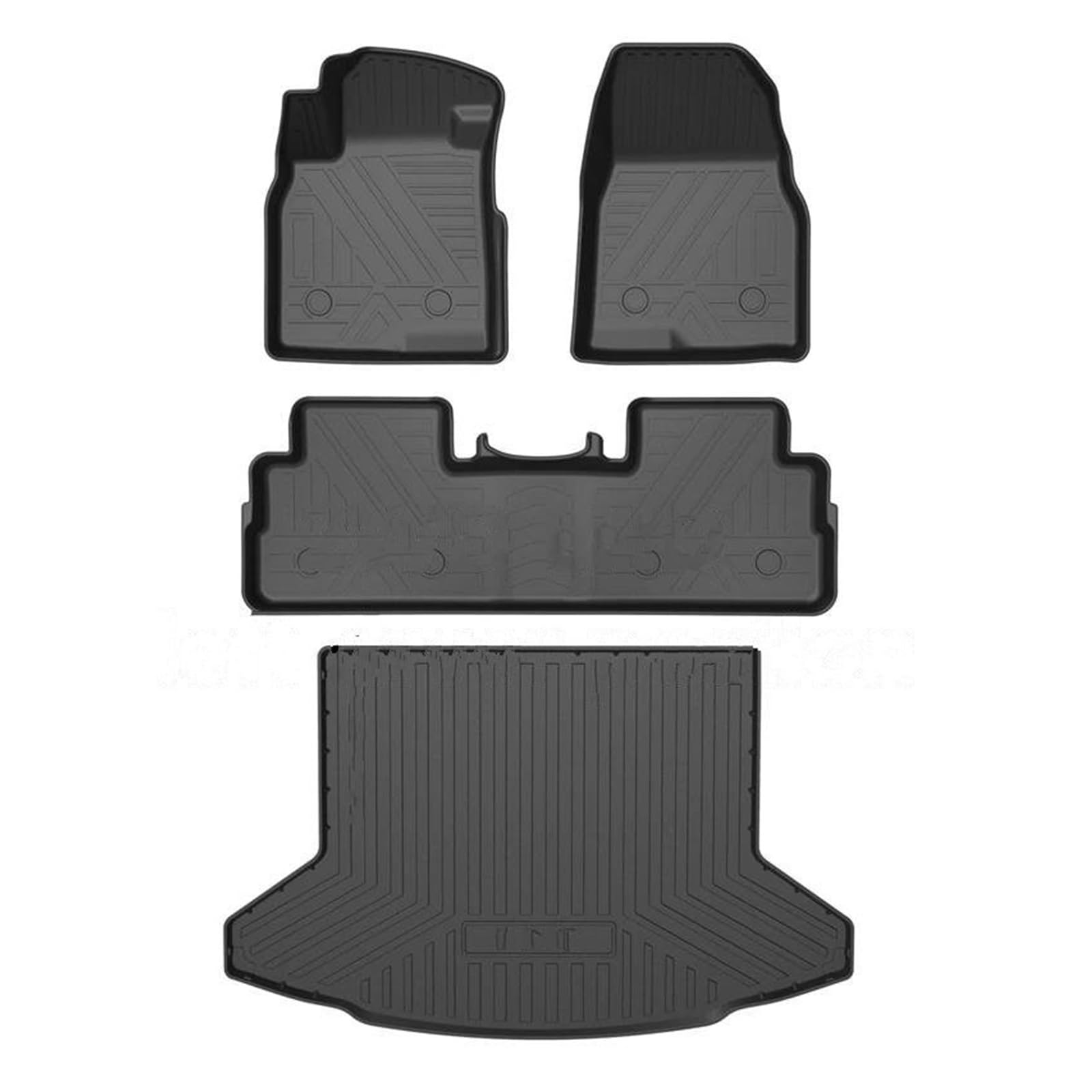 Fahrermatte Auto Fußmatten Für Neue Für HAVAL Für H6 Custom Car Alle-Wetter TPO Boden Fuß Matte Stamm Matte Vollen Satz Trim wasserdichte Boden Matte(3thLHD 2WD) von FIYFIOW