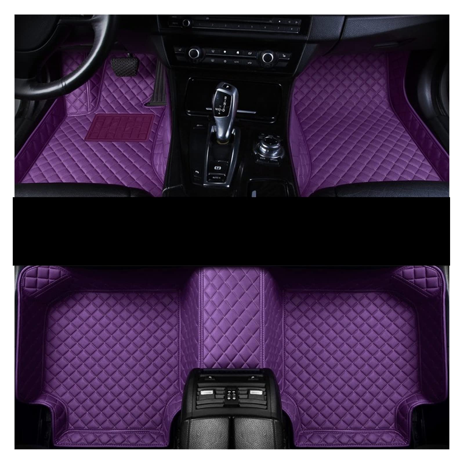 Fahrermatte Auto Fußmatten Für Peugeot 207 2008 208 308 3008 307 Für Cc Für Sw 206 407 Für Rcz 508 301 5008 Auto Zubehör Auto Boden Matte(Violett) von FIYFIOW