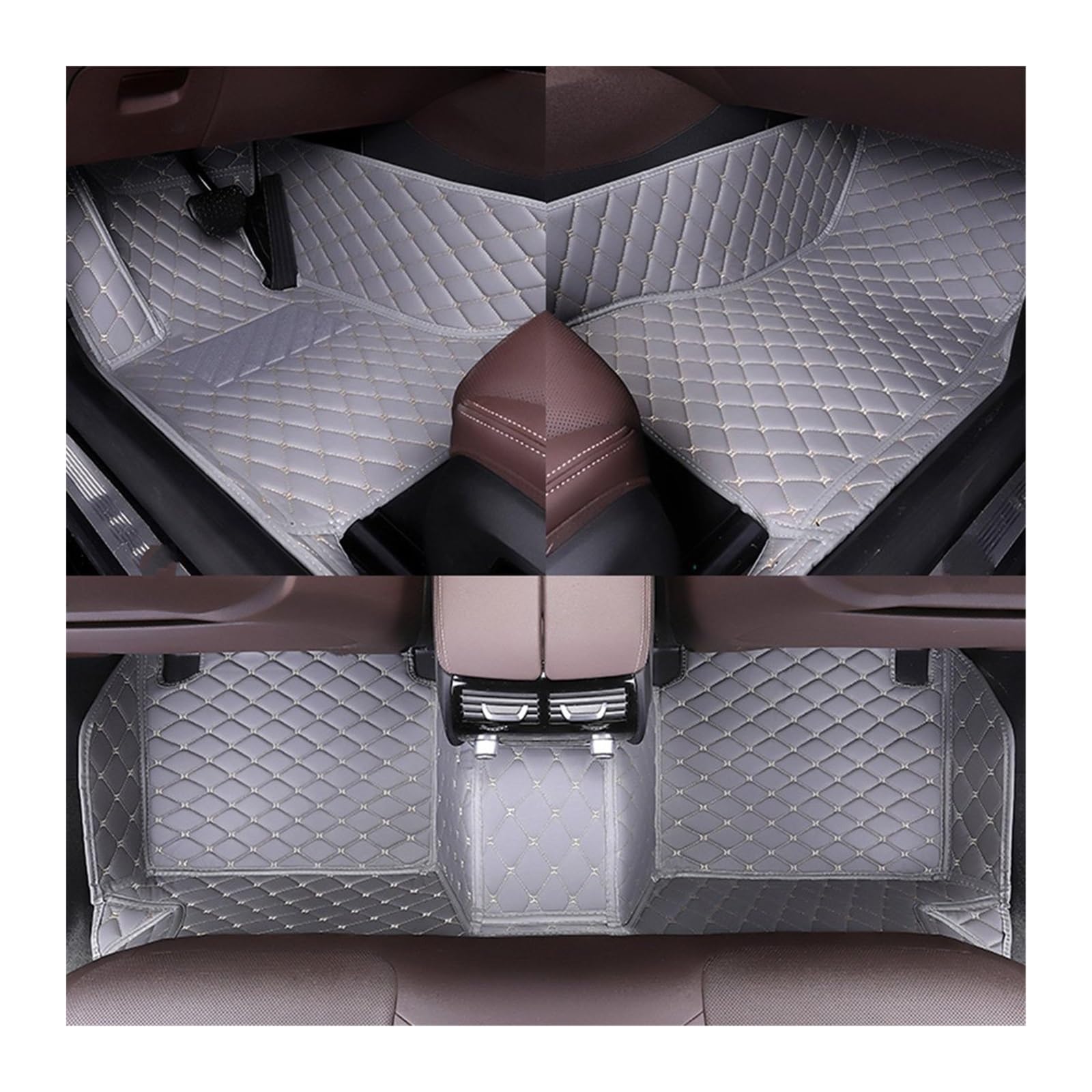 Fahrermatte Auto Fußmatten Für Seat Custom Car Bodenmatte Alle Modelle Für Ateca Für Arona Für Ibiza Für Leon Für Toledo Für ST Für Cupra Für Exeo Auto Zubehör(Grey) von FIYFIOW
