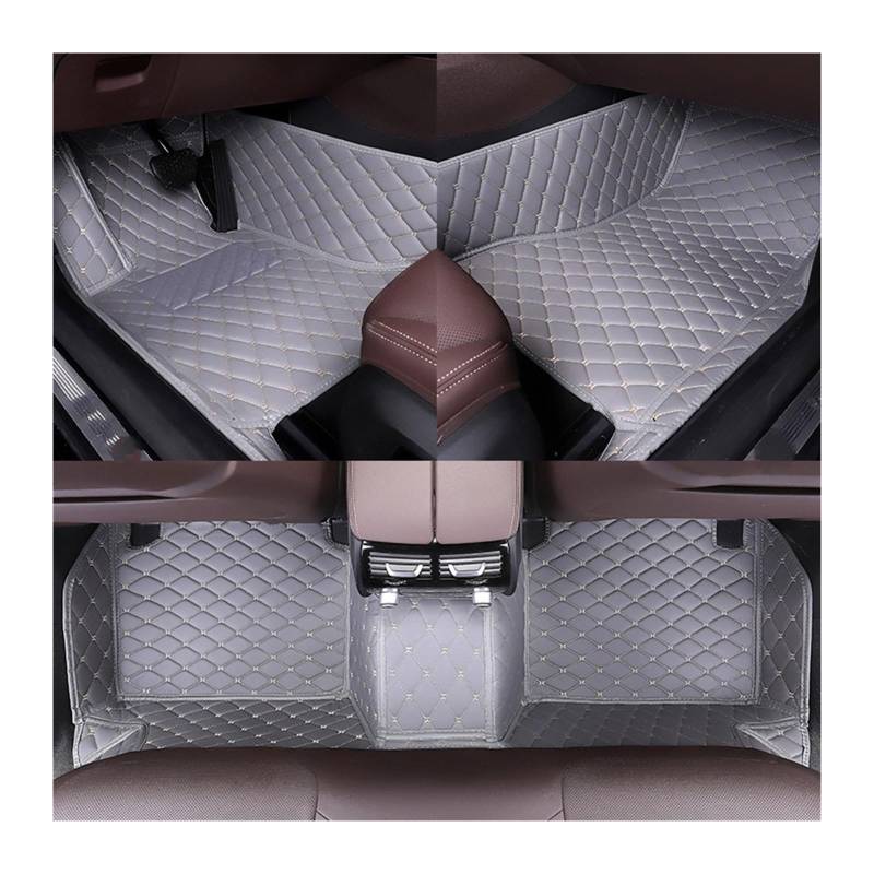 Fahrermatte Auto Fußmatten Für Seat Custom Car Bodenmatte Alle Modelle Für Ateca Für Arona Für Ibiza Für Leon Für Toledo Für ST Für Cupra Für Exeo Auto Zubehör(Grey) von FIYFIOW