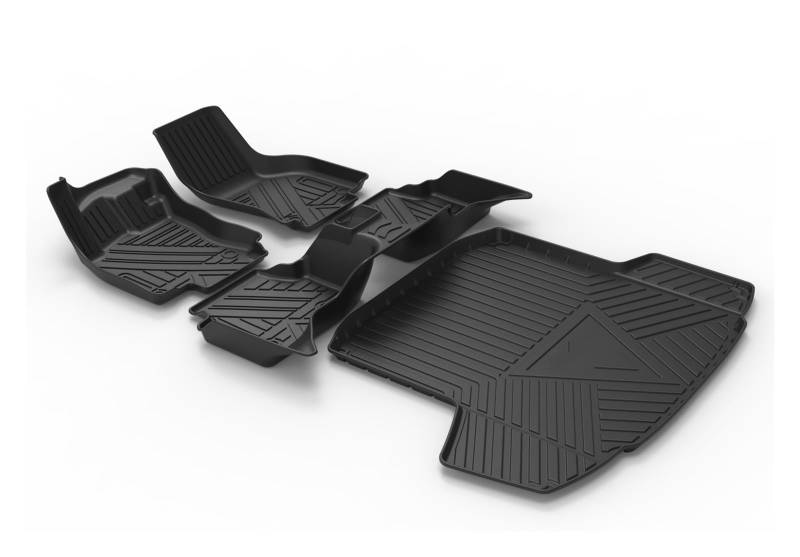 Fahrermatte Auto Fußmatten Für Superb 2016 2017 2018 2019 2020 Auto Boden Trunk Cargo Matte Zubehör Innen ECO Material Nach von FIYFIOW