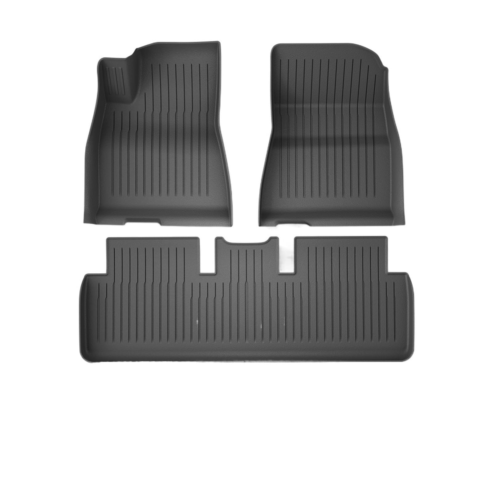 Fahrermatte Auto Fußmatten Für Tesla Für Modell 3 Für Modell Y TPE wasserdichte Tragen-beständig Fuß Pad Vorne Und Hinten Stamm Matte Auto Modifikation Zubehör(for 21-23 3-STPE04) von FIYFIOW