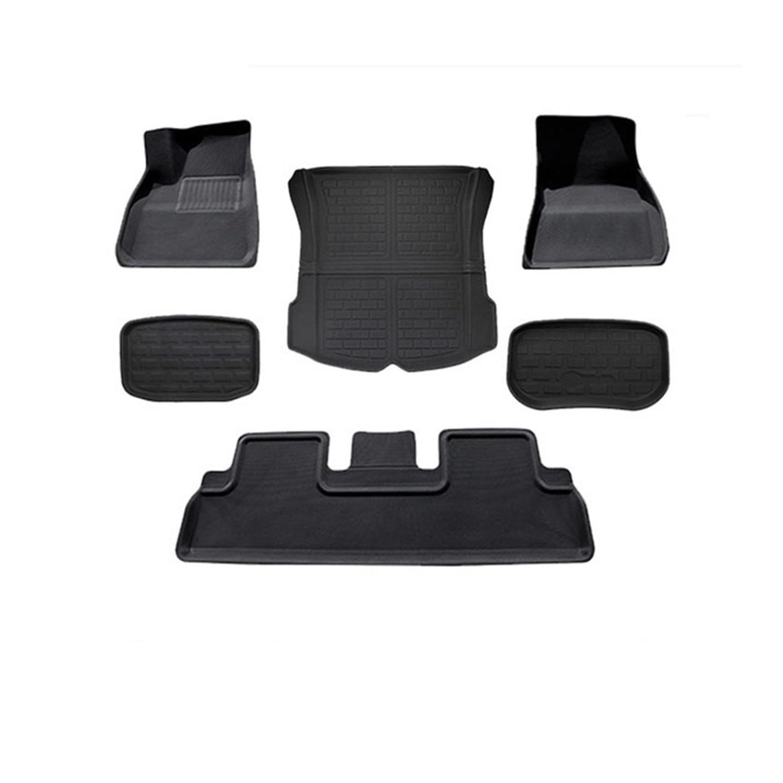 Fahrermatte Auto Fußmatten Für Tesla Für Modell 3 Y 2023 2022 Auto 3D Fußmatten LHD/RHD Teppich wasserdichte Fuß Pads Upgrade Stamm Matte Zubehör(3-Kit A- LHD) von FIYFIOW