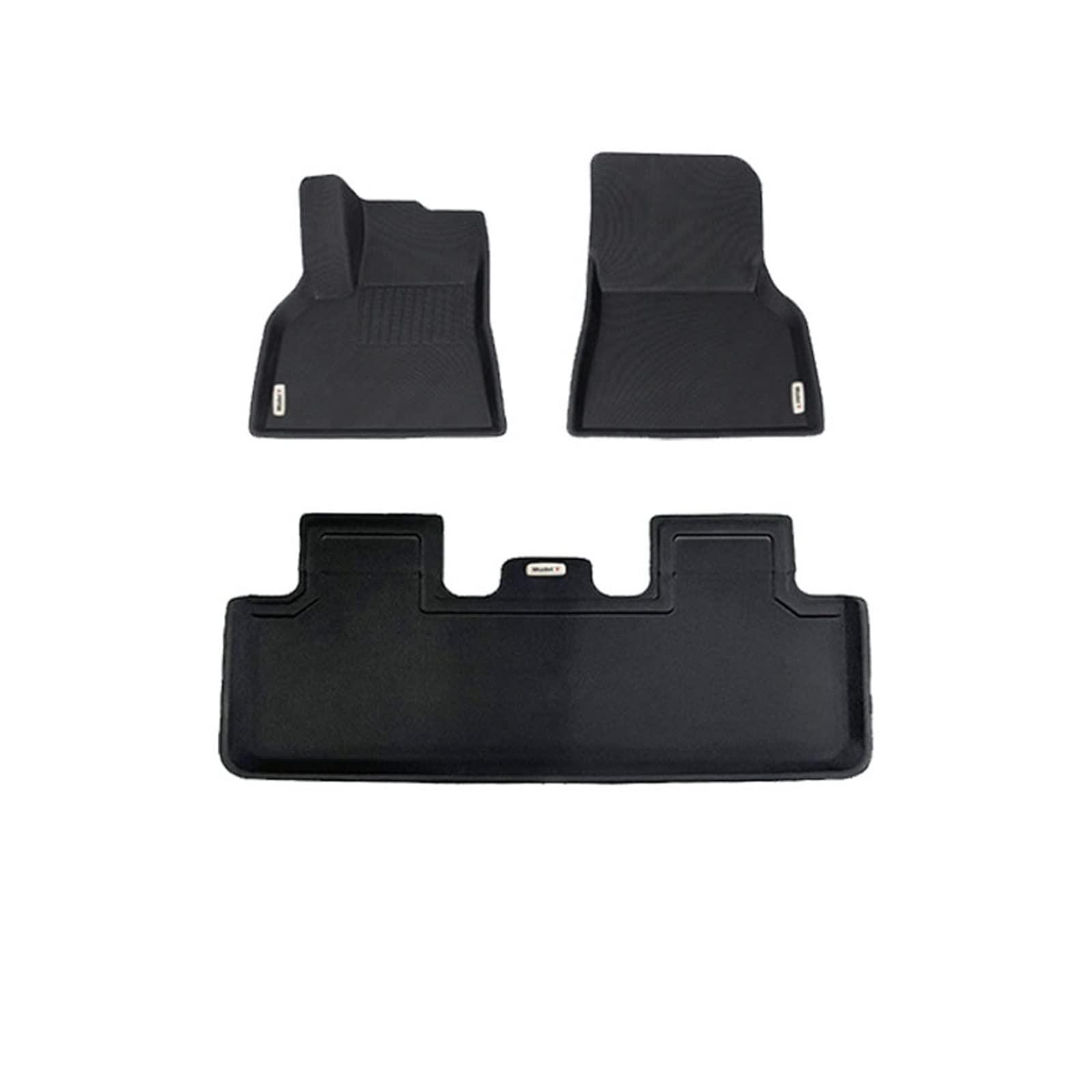 Fahrermatte Auto Fußmatten Für Tesla Für Modell 3 Y 2023 2022 Auto 3D Fußmatten LHD/RHD Teppich wasserdichte Fuß Pads Upgrade Stamm Matte Zubehör(Y-Floor mat- LHD) von FIYFIOW