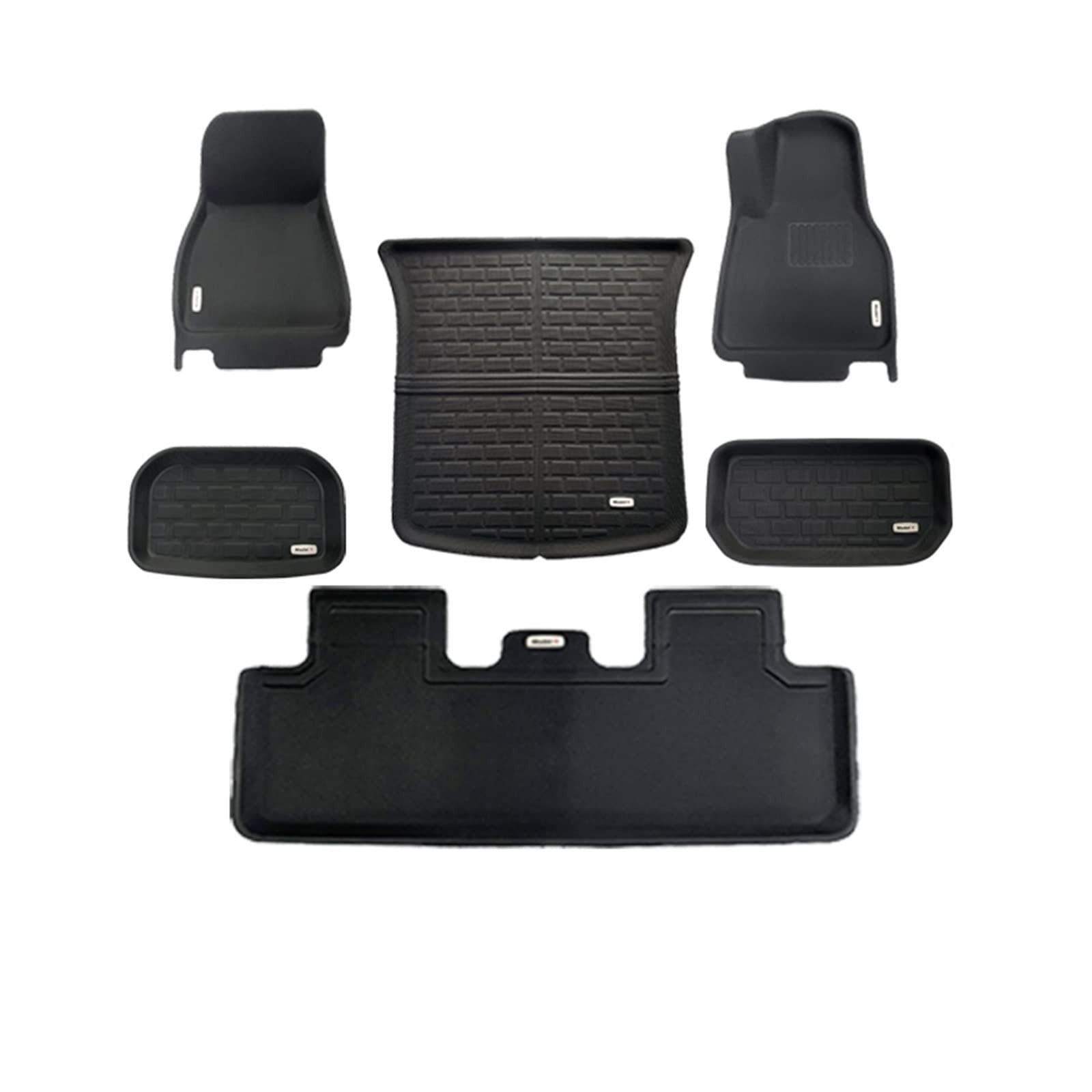 Fahrermatte Auto Fußmatten Für Tesla Für Modell 3 Y 2023 2022 Auto 3D Fußmatten LHD/RHD Teppich wasserdichte Fuß Pads Upgrade Stamm Matte Zubehör(Y-Kit A- RHD) von FIYFIOW