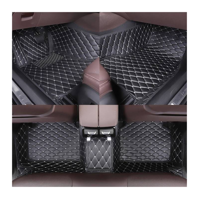 Fahrermatte Auto Fußmatten Für Toyota Für Camry Alle Modell Für Camry 40 70 50 55 Custom Car Boden Matte Auto Teppiche Teppich Teppich Zubehör Styling Innen Teile(Black White) von FIYFIOW