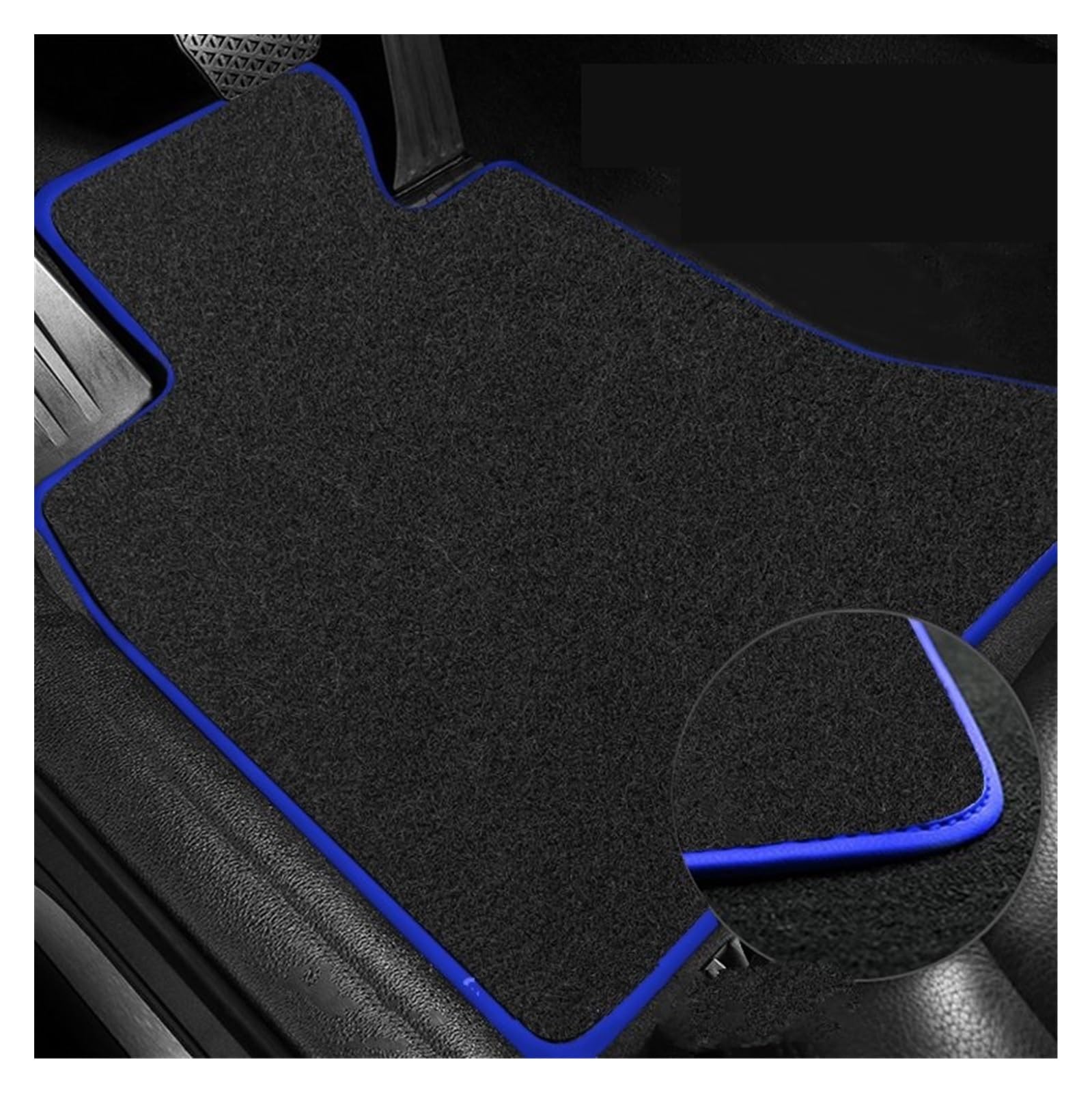 Fahrermatte Auto Fußmatten Für VW Für Golf 6 MK6 Plus Für GTI R 5K 2009 2010 2011 2012 2013 5 Tür Fließheck Boden Teppich Fuß Abdeckungen Set Auto Matten Boden Zubehör(LHD Polyester-f) von FIYFIOW