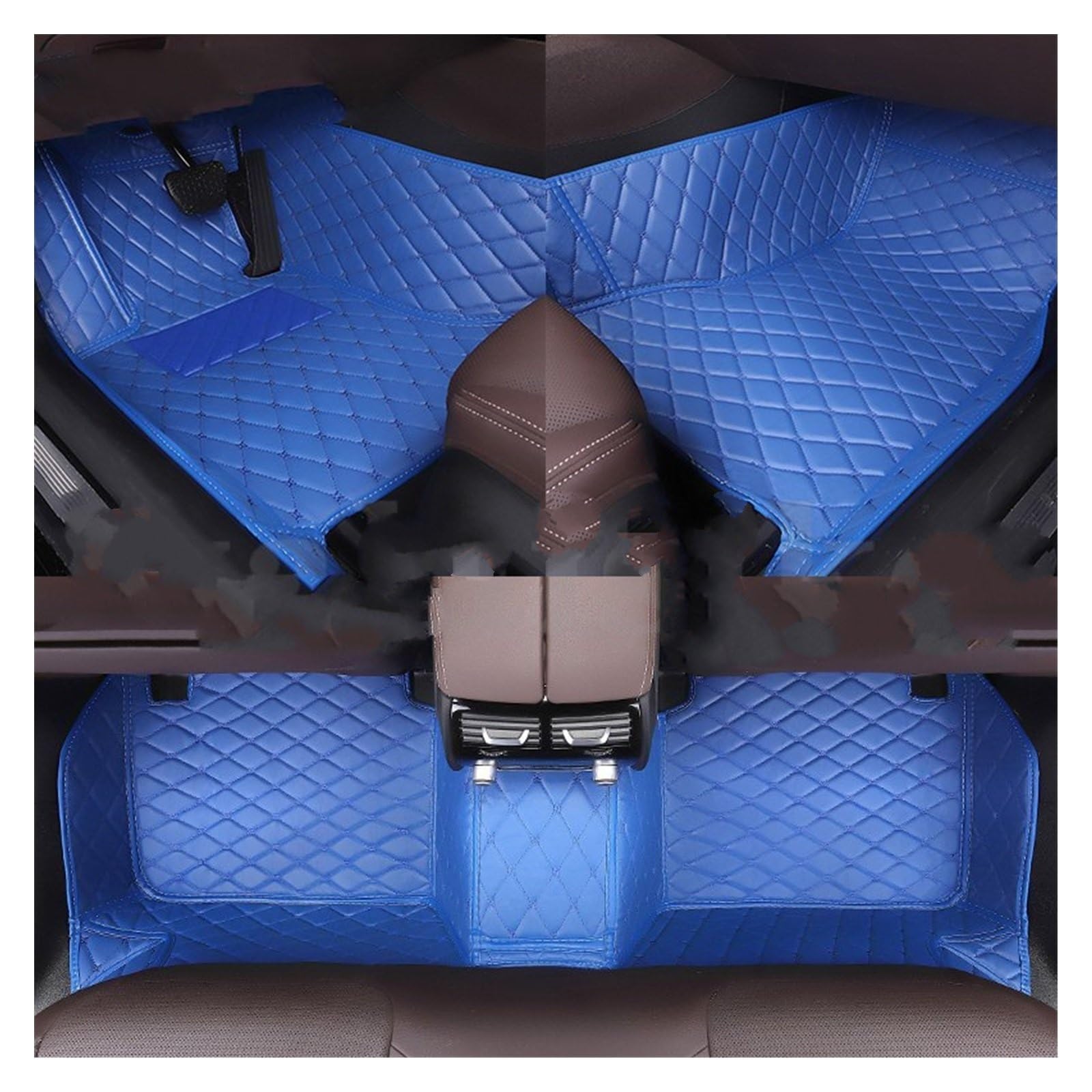 Fahrermatte Auto Fußmatten Für VW Für Touran 2006 2007 2008 2009 2010 2011 2012 2013 2014 2015 Benutzerdefinierte Alle Modell Auto Zubehör Auto Fußmatten(Blau) von FIYFIOW