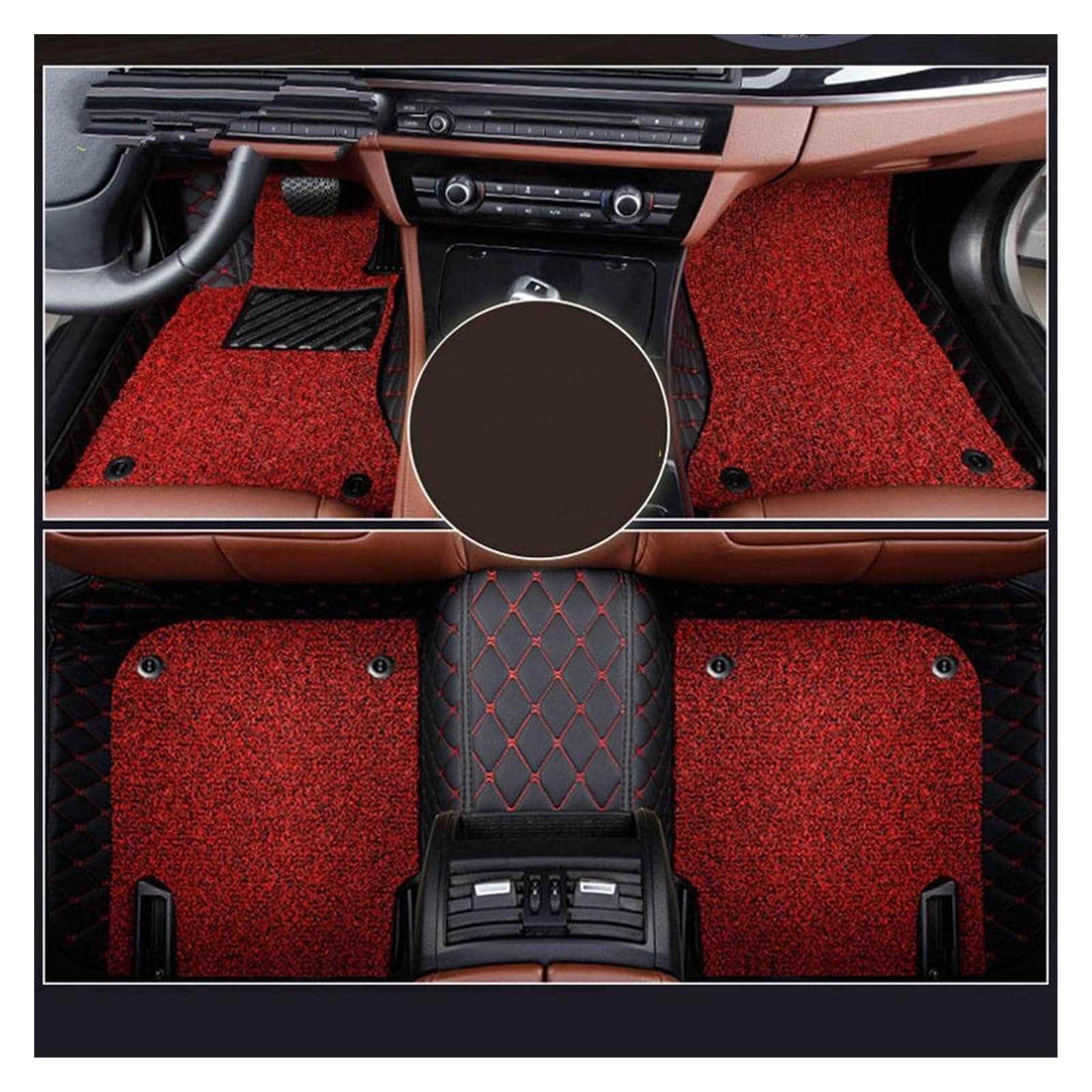 Fahrermatte Auto Fußmatten Für Z4 E85 E86 E89 G92 2002 2003 2004 2005 2006 2007 2008 2009 2010 2011-2020 2021 Auto Fußmatten Fuß Auto Zubehör(X-Double Layer) von FIYFIOW