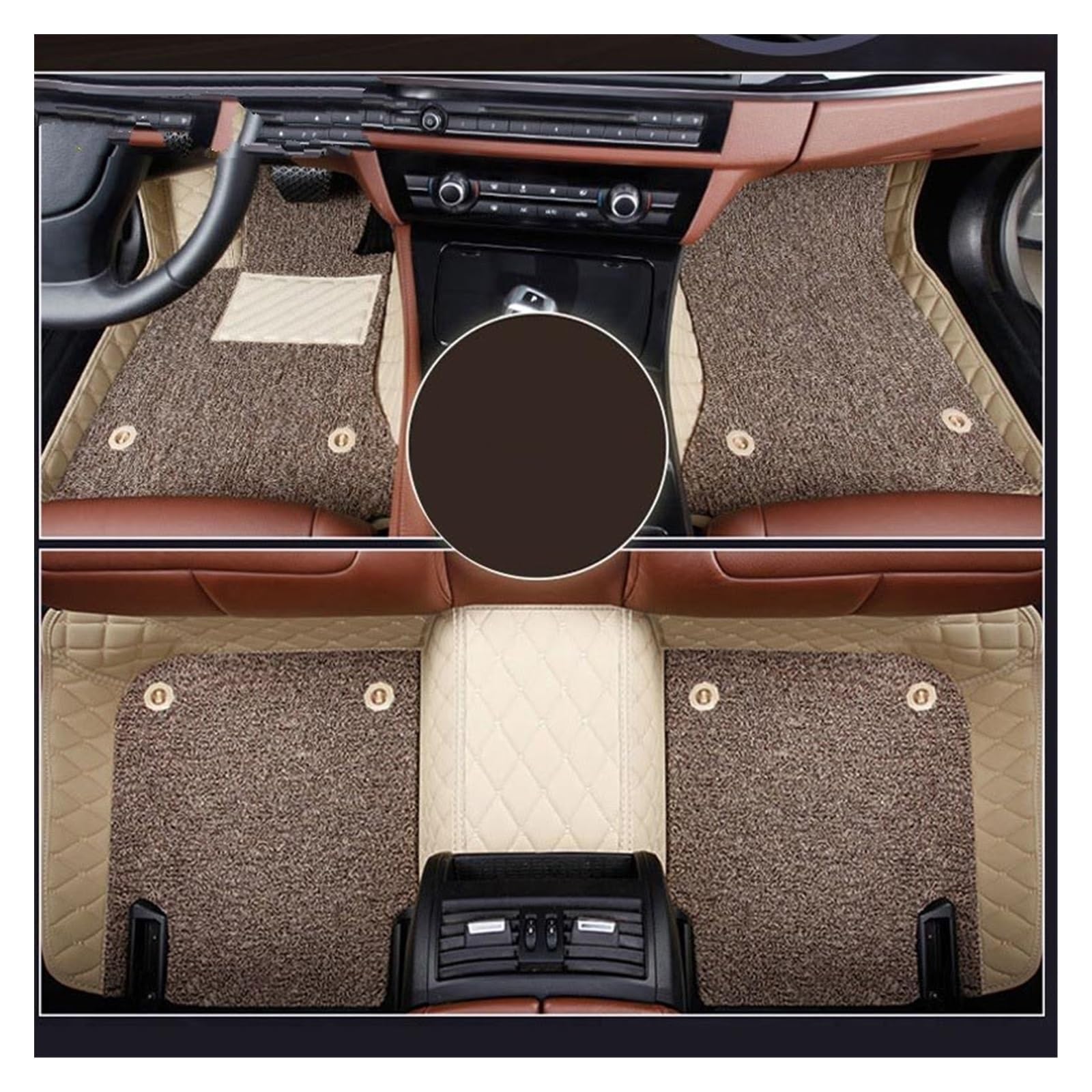 Fahrermatte Auto Fußmatten Für Z4 E85 E86 E89 G92 2002 2003 2004 2005 2006 2007 2008 2009 2010 2011-2020 2021 Auto Fußmatten Fuß Auto Zubehör(Z-Double Layer) von FIYFIOW