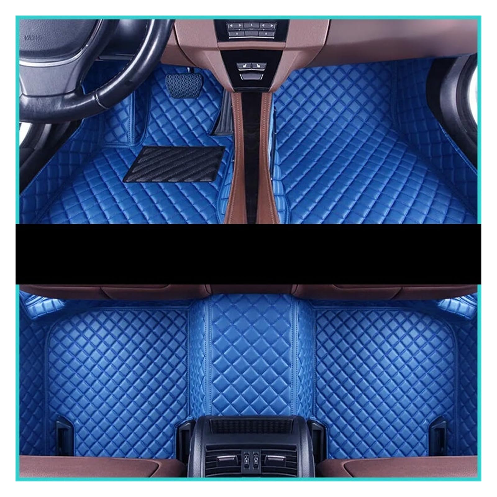 Fahrermatte Auto Fußmatten Innen Zubehör Auto Fußmatten Benutzerdefinierte Für Mazda 3 2006 2007 2008 2009 2010 2011 2012 Auto Fuß Pads Automobil Abdeckung(Blau) von FIYFIOW