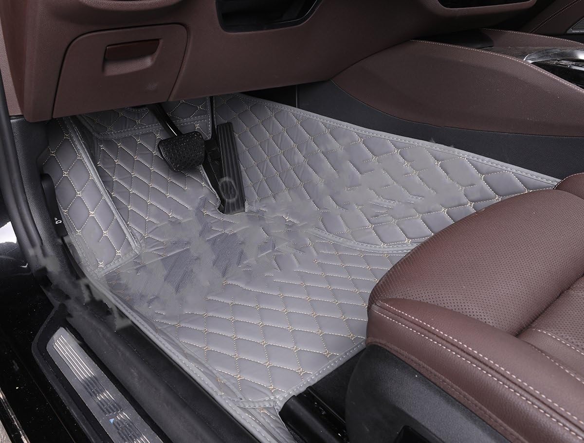 Fahrermatte Auto Fußmatten Maßgeschneidert Für A1 A2 A3 A4 A5 A6 A7 A8 Q2 Q3 Q5 Q7 Q8 Auto-Fußmatten Für Alle Modelle(1 Gray Front) von FIYFIOW