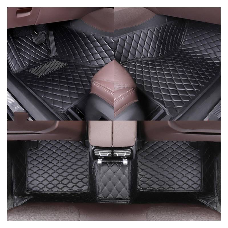 Fahrermatte Auto Fußmatten Maßgeschneiderte Auto-Fußmatten Für Die Meisten Autos Gutes Material(All Black) von FIYFIOW