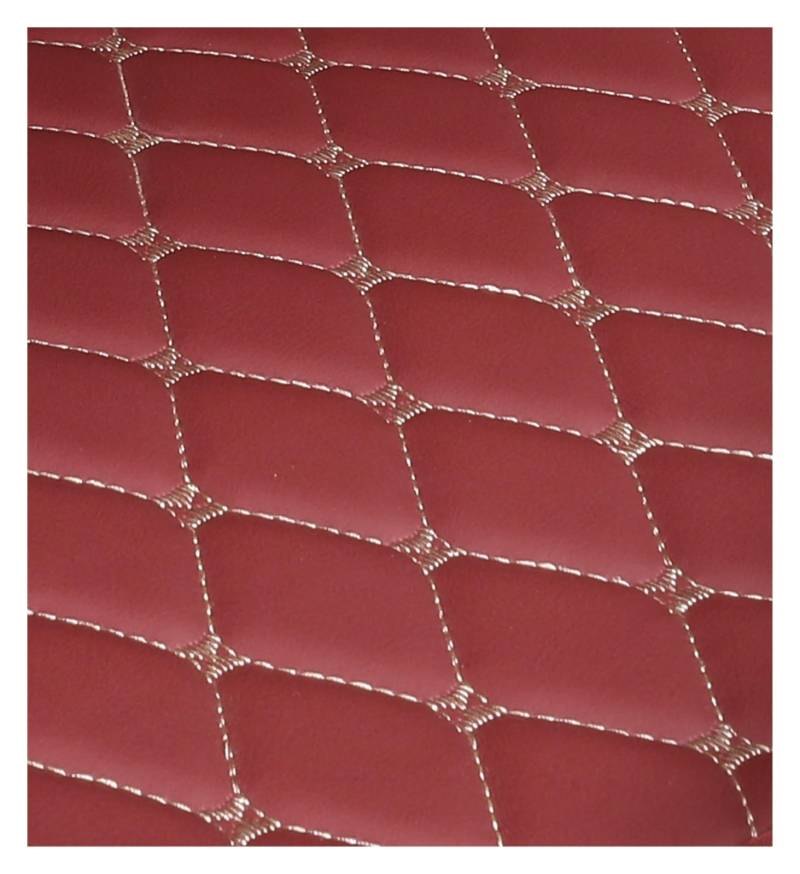 Fahrermatte Auto Fußmatten Maßgeschneiderte Automatte Für 3-reihigen Autozubehör-Styling-Teppich(Wine red) von FIYFIOW