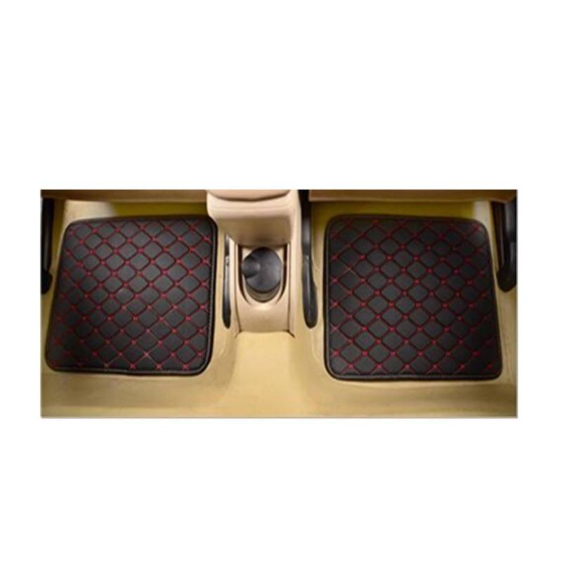 Fahrermatte Auto Fußmatten Universal Auto Boden Matte Für FIAT Für Panda 500x Für Freemont Für Palio Für Albea Alle Modelle Auto Zubehör Auto Matten(Rear 2PCS) von FIYFIOW