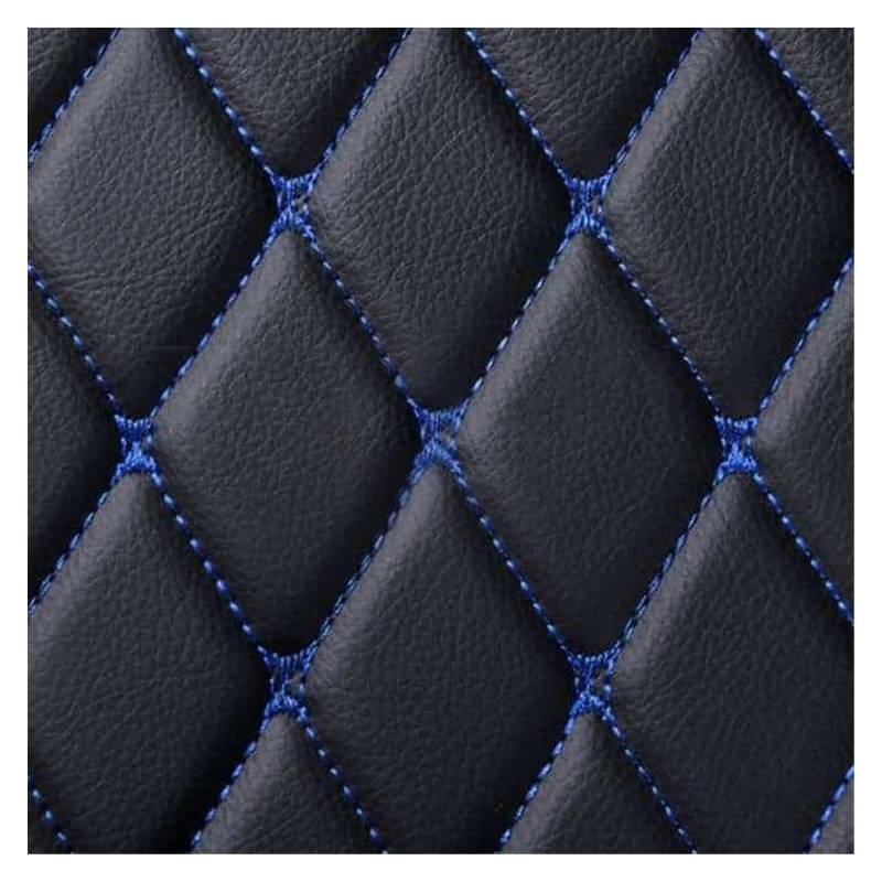 Fahrermatte Auto Fußmatten Universal Leder Für Auto Boden Matte Für Sierra Für Yukon Auto Sitzbezüge Auto Innen Teile Styling Teppich(Black Blue line) von FIYFIOW