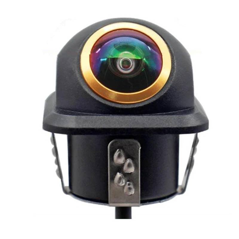 Rückansichtskamera 2K AHD 1080p Goldene Linse Auto Rückansicht Kamera Nachtsicht HD 180 Grad Parkplatz Rückfahrkamera Für Auto Zubehör Reverse Kamera(AHD 1080P) von FIYFIOW