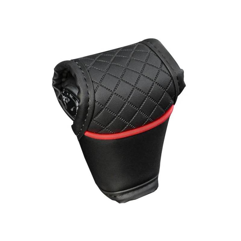 FIYVNSOP Schalthebel 1 Stück Auto Schalthebel Abdeckung PU Leder Schalthebel Abdeckung Getriebe Schaltknauf Protector Autos Innen Zubehör(Rood) von FIYVNSOP