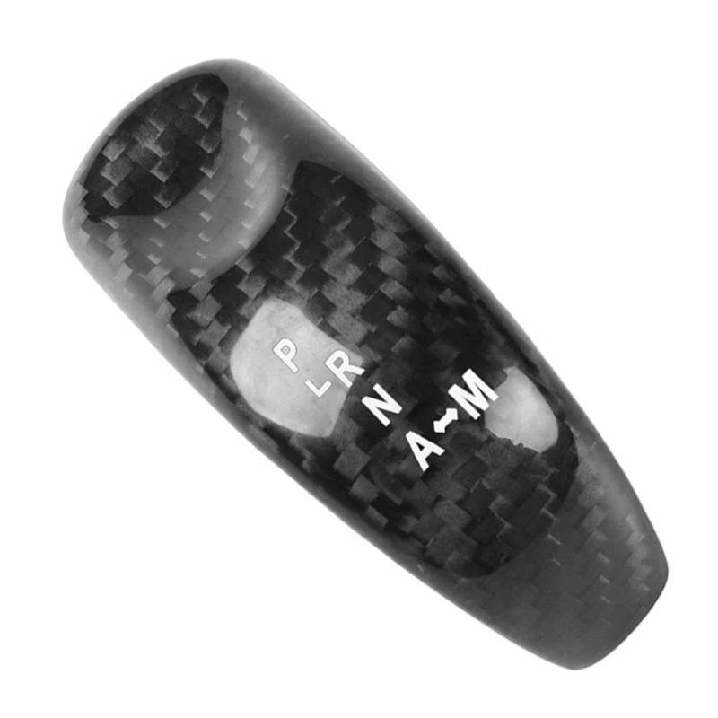 FIYVNSOP Schalthebel 1 Stück Carbon Fiber Car Center Console Schaltknauf Abdeckung Trim Für Nissan GTR R35 2017 2018 2019 2020 2021 2022(Black) von FIYVNSOP