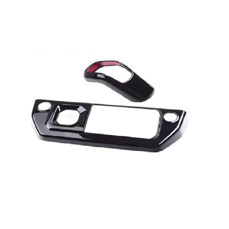 FIYVNSOP Schalthebel 2 Stück Für Defender 90/110 2020–2025 Aufkleber Für Die Mittelkonsolen-Schalthebelabdeckung Autozubehör(Black) von FIYVNSOP