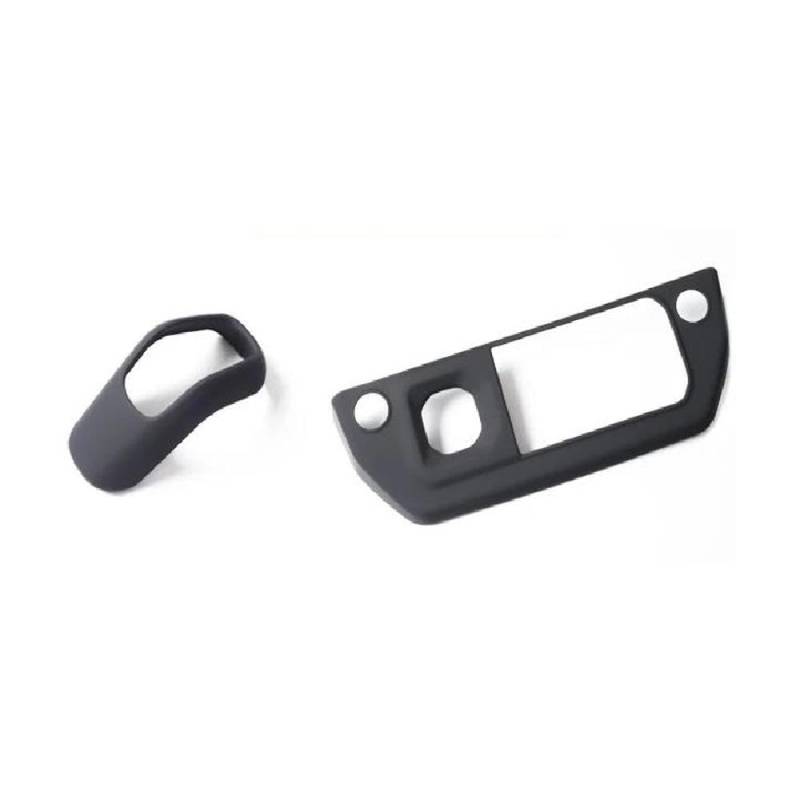 FIYVNSOP Schalthebel 2 Stück Für Defender 90/110 2020–2025 Aufkleber Für Die Mittelkonsolen-Schalthebelabdeckung Autozubehör(Matte Black) von FIYVNSOP