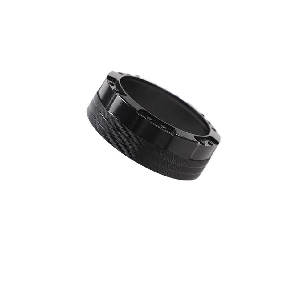 FIYVNSOP Schalthebel Aluminium-Mittelkonsole Auto-Gangschaltschalter-Taste Ringverkleidung Für Maverick 2022 2023 Autozubehör(Black,1PCS) von FIYVNSOP