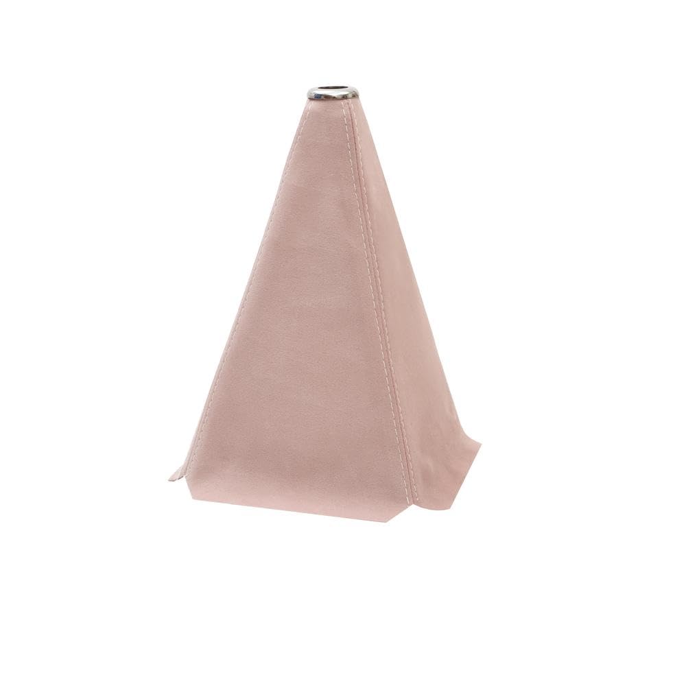 FIYVNSOP Schalthebel Auto-Schaltknauf-Wildleder-Abdeckung Universelle Schalthebelmanschette Staubschutz Wildleder Wasserdicht Für Dekorieren des Autoinnenraums(Pink and White) von FIYVNSOP