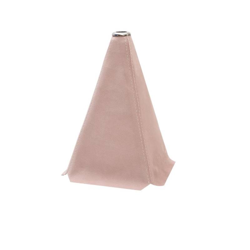 FIYVNSOP Schalthebel Auto-Schaltknauf-Wildleder-Abdeckung Universelle Schalthebelmanschette Staubschutz Wildleder Wasserdicht Für Dekorieren des Autoinnenraums(Pink and White) von FIYVNSOP