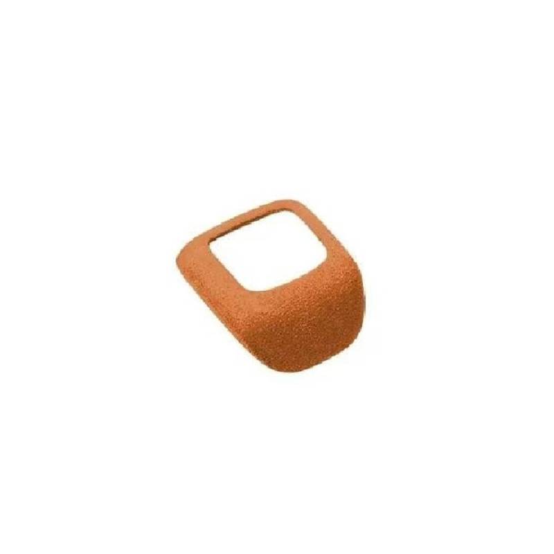 FIYVNSOP Schalthebel Für Nissan X-Trail 2021 2022 2023 Zubehör Leder Auto Schaltknauf Abdeckung Wildleder Getriebe Kappe Schutz Matte(Brown) von FIYVNSOP