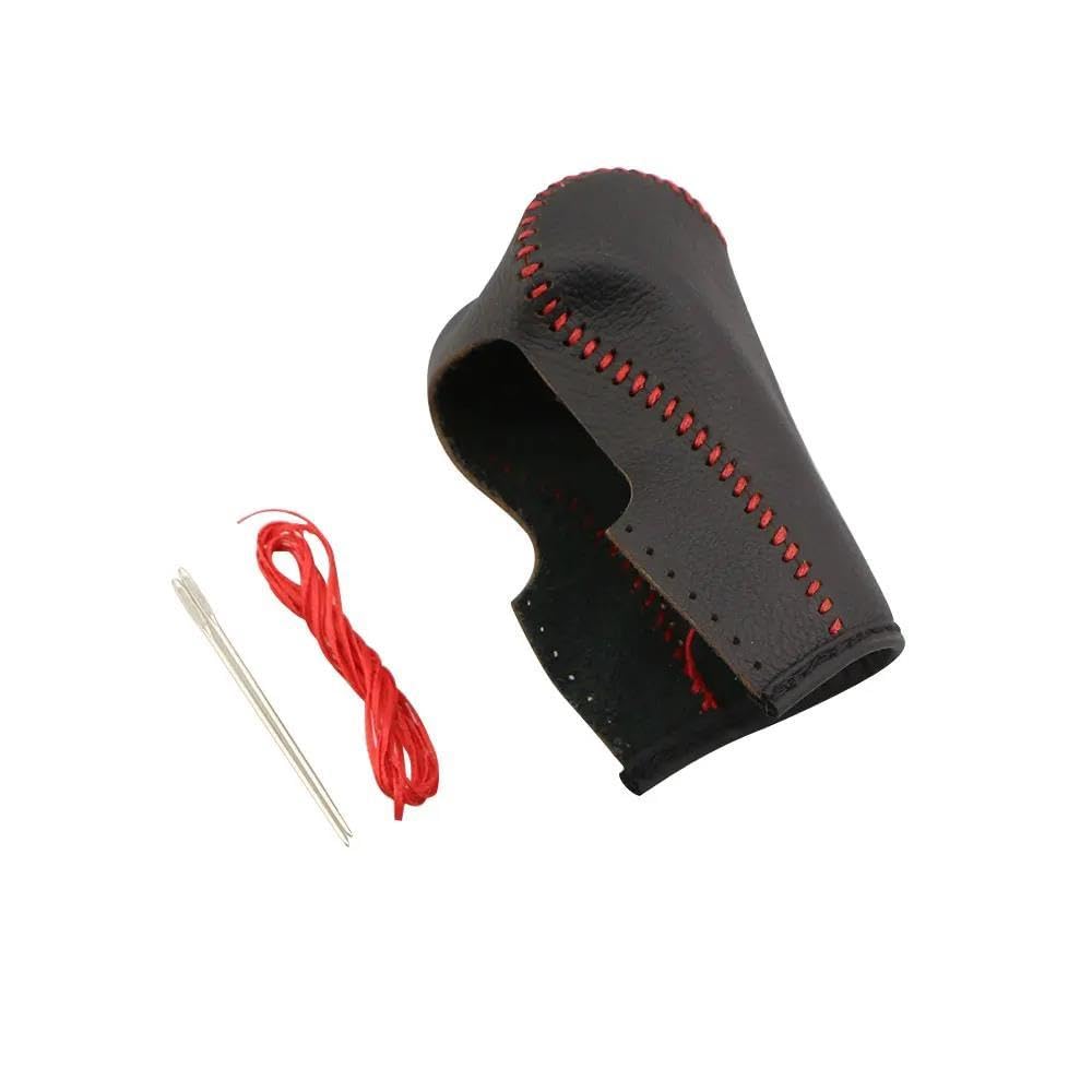 FIYVNSOP Schalthebel Lederaccessoires Für Jeep Renegade 2015–2021 Schaltknauf-Schutzhülle Schalthebelmanschetten(Rood) von FIYVNSOP