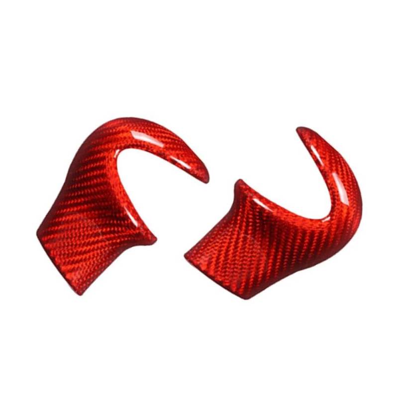 FIYVNSOP Schalthebel Schaltknauf-Abdeckung Aus Carbonfaser Für Mini Cooper R55 R56 R57 R58 R59 R60 Auto-Dekoraufkleber Schwarz/Rot(Rood) von FIYVNSOP