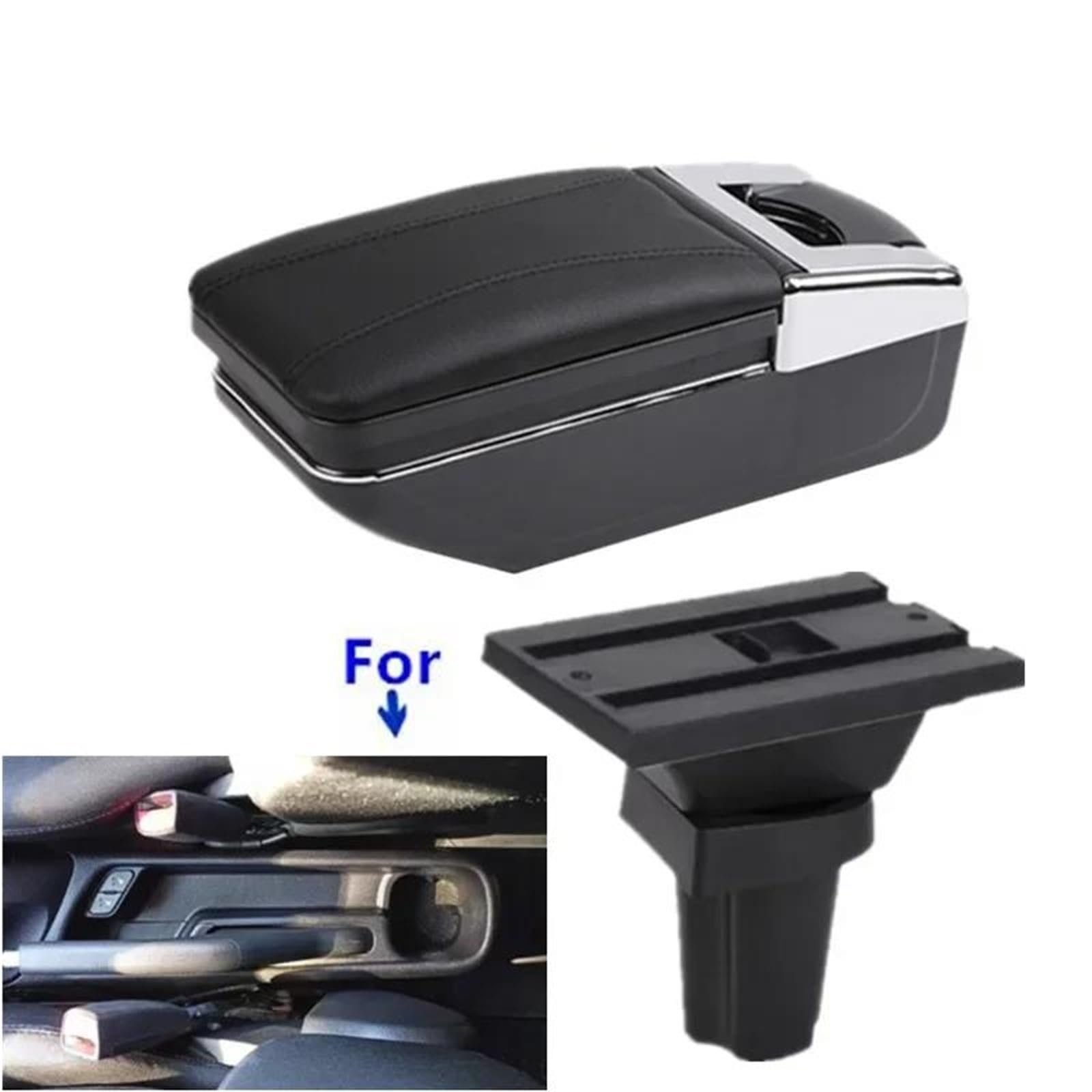 Armlehne Armlehnenbox Für Kia Für Picanto Für Morning Car Armlehne Innenteile Nachrüstteile Center Storage Box Mittelarmlehne Ablagefach(Style A1) von FJGIGN