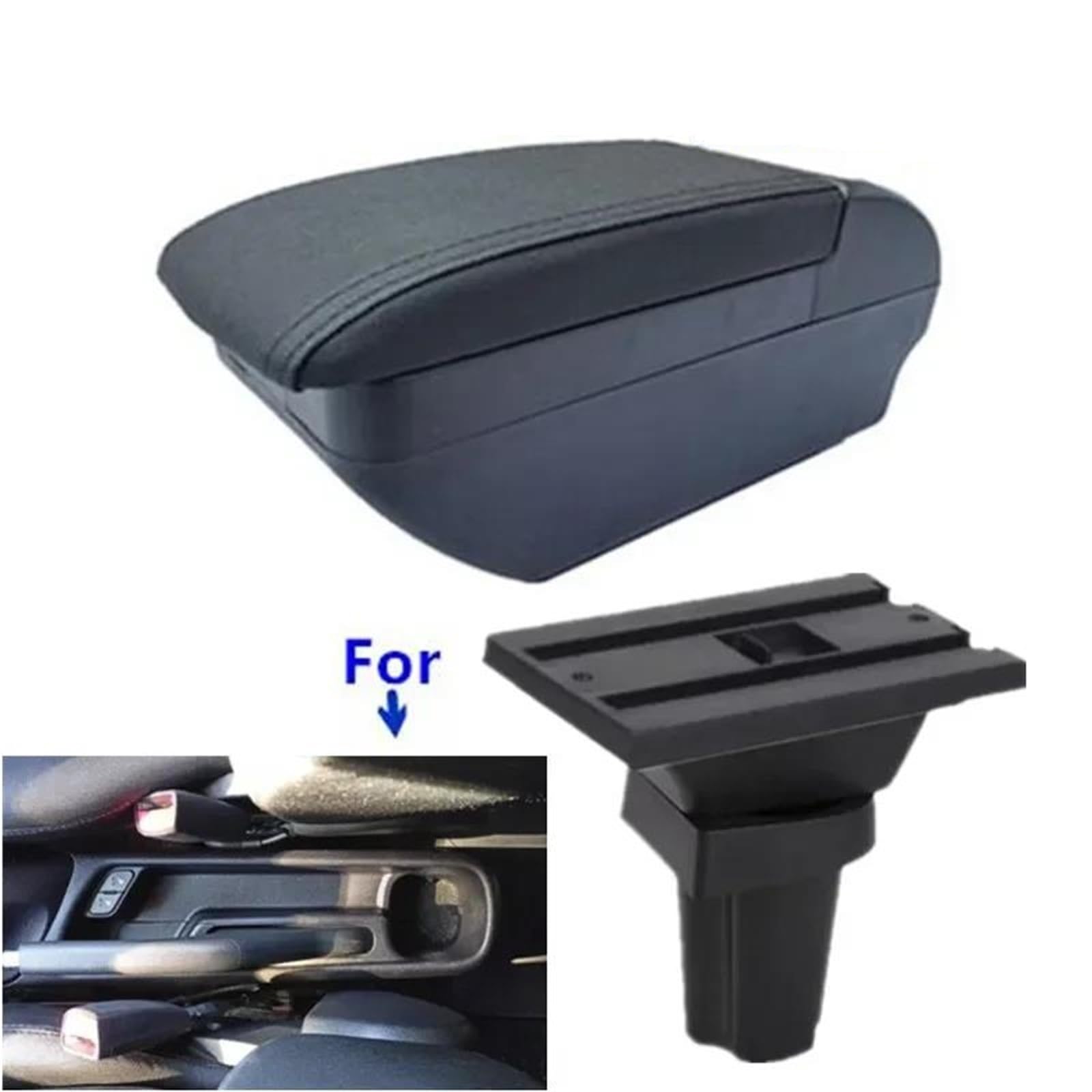 Armlehne Armlehnenbox Für Kia Für Picanto Für Morning Car Armlehne Innenteile Nachrüstteile Center Storage Box Mittelarmlehne Ablagefach(Style F1) von FJGIGN