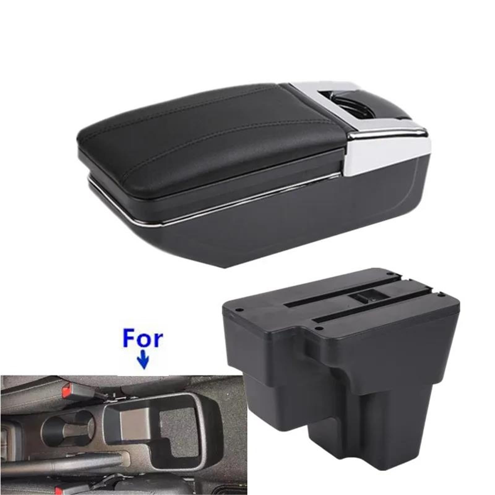 Armlehne Armlehnenbox Für Kia Für Stonic Für Rio Lx Für Cerato 2015-2024 Armlehnenbox Autoaufbewahrung Autozubehör Mittelarmlehne Ablagefach(Style A1) von FJGIGN