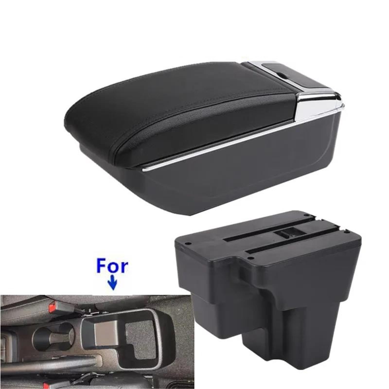 Armlehne Armlehnenbox Für Kia Für Stonic Für Rio Lx Für Cerato 2015-2024 Armlehnenbox Autoaufbewahrung Autozubehör Mittelarmlehne Ablagefach(Style B1) von FJGIGN