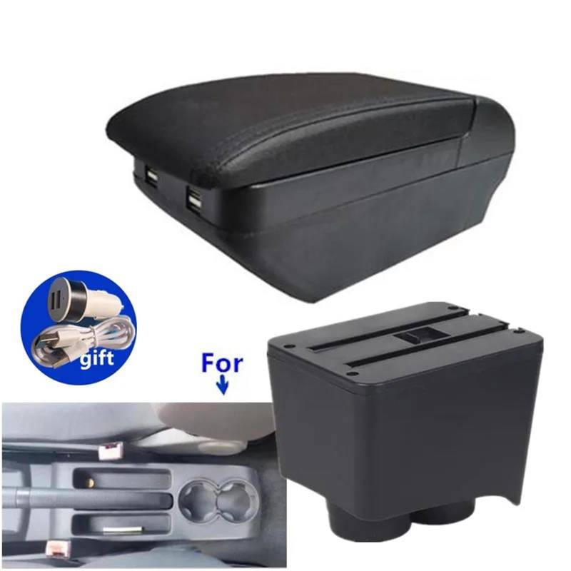 Armlehne Armlehnenbox Für VW Für Polo 9N 3 Mk4 2002-2009 Autoarmlehnenbox Innenraum Nachrüst-Aufbewahrungsbox Autozubehör Mittelarmlehne Ablagefach(Style H1) von FJGIGN