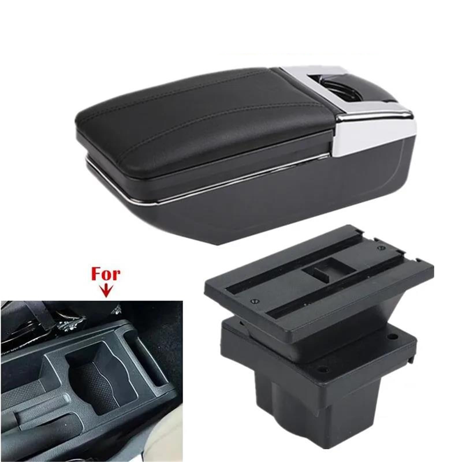 Armlehne Autoarmlehne Für Octavia Für Yeti Für Mk2 2005-2012 Armlehnenbox Aufbewahrungsbox Innenraum Nachrüstzubehör Mittelarmlehne Ablagefach(Style A1) von FJGIGN