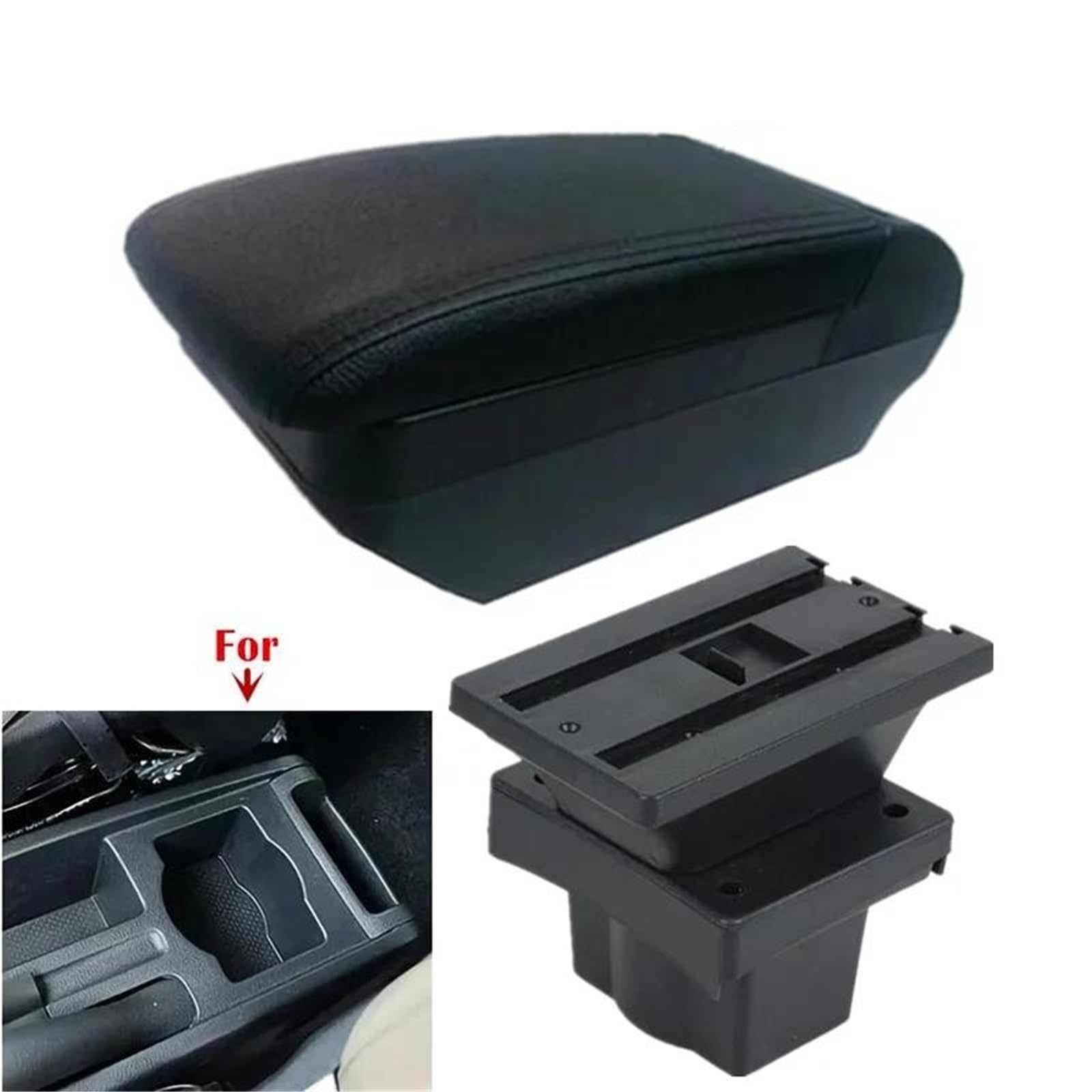 Armlehne Autoarmlehne Für Octavia Für Yeti Für Mk2 2005-2012 Armlehnenbox Aufbewahrungsbox Innenraum Nachrüstzubehör Mittelarmlehne Ablagefach(Style F1) von FJGIGN