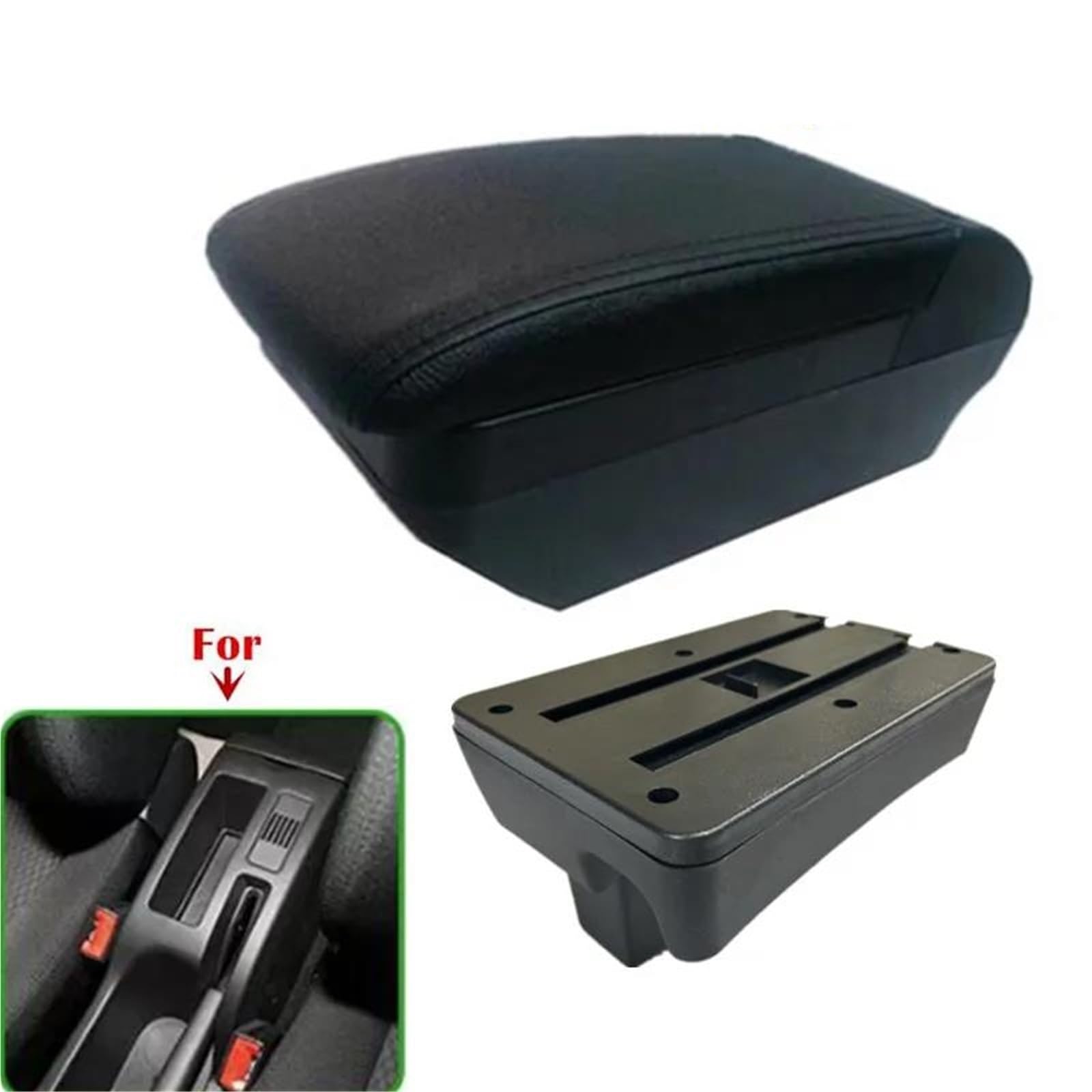 Armlehne Autoarmlehne Für Peugeot Für 307 CC Armlehnenbox Cabrio Aufbewahrungsbox Innenraum Nachrüstung Autozubehör Mittelarmlehne Ablagefach(Style F1) von FJGIGN