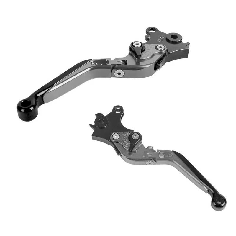 FJHEBIOUB Griff Der Kupplungsbremshebel Für R1200GS R1250GS Abenteuer R1200 R1250 GS LC GS1200 ADV R1250GSA Motorrad Lenker Faltbare Bremse Kupplung Steuerhebel(Black Titanium 2) von FJHEBIOUB
