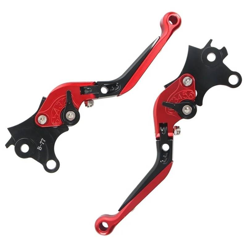 FJHEBIOUB Griff Der Kupplungsbremshebel Für R1200GS R1250GS Abenteuer R1200 R1250 GS LC GS1200 ADV R1250GSA Motorrad Lenker Faltbare Bremse Kupplung Steuerhebel(Black red 1) von FJHEBIOUB