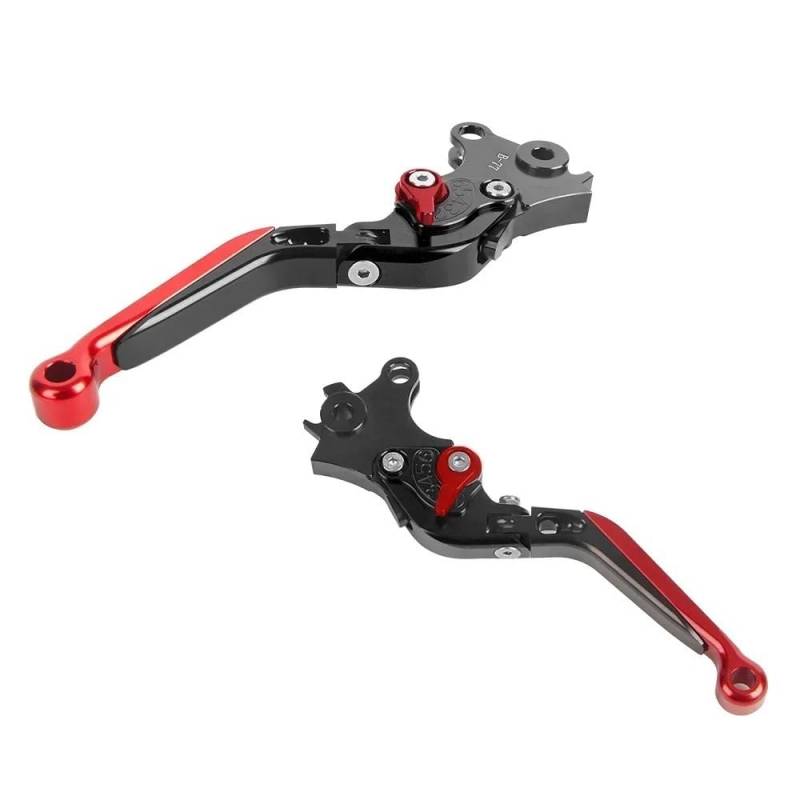 FJHEBIOUB Griff Der Kupplungsbremshebel Für R1200GS R1250GS Abenteuer R1200 R1250 GS LC GS1200 ADV R1250GSA Motorrad Lenker Faltbare Bremse Kupplung Steuerhebel(Black red 2) von FJHEBIOUB