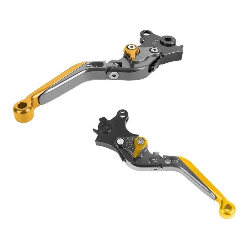 FJHEBIOUB Griff Der Kupplungsbremshebel Für R1200GS R1250GS Abenteuer R1200 R1250 GS LC GS1200 ADV R1250GSA Motorrad Lenker Faltbare Bremse Kupplung Steuerhebel(Titanium Gold) von FJHEBIOUB