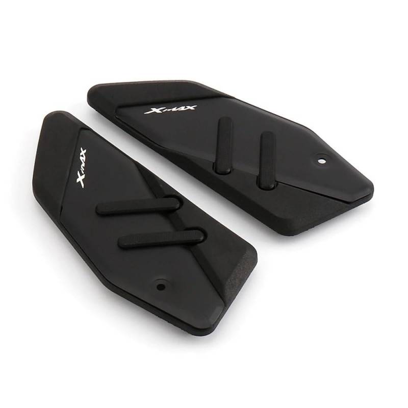 FJHEBIOUB Motorcycle Pedal Für X-MAX 125 250 300 400 XMAX125 XMAX250 XMAX300 XMAX400 2017-2024 Motorrad Fußstütze Fuß Pads Pedal Platte(Front Pedals - Black) von FJHEBIOUB