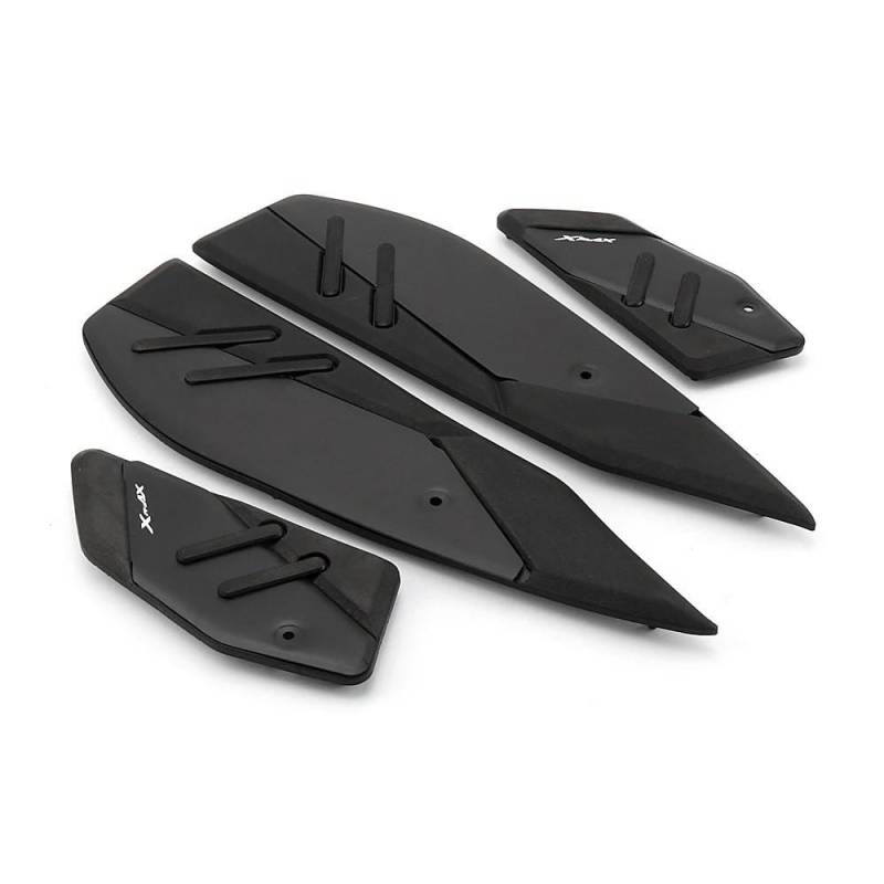 FJHEBIOUB Motorcycle Pedal Für X-MAX 125 250 300 400 XMAX125 XMAX250 XMAX300 XMAX400 2017-2024 Motorrad Fußstütze Fuß Pads Pedal Platte(Front and Rear Pedals - Black) von FJHEBIOUB