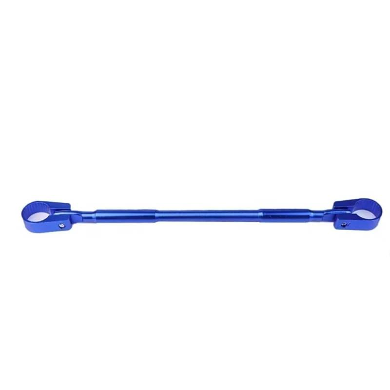 FJHEBIOUB Motorrad-Balance-Querstange 22mm Aluminium Motorrad Modifizierte Stärkung Griff Bar Clamp Balance Beam Cross Lenker(Blue) von FJHEBIOUB