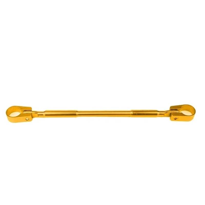 FJHEBIOUB Motorrad-Balance-Querstange 22mm Aluminium Motorrad Modifizierte Stärkung Griff Bar Clamp Balance Beam Cross Lenker(Gold) von FJHEBIOUB